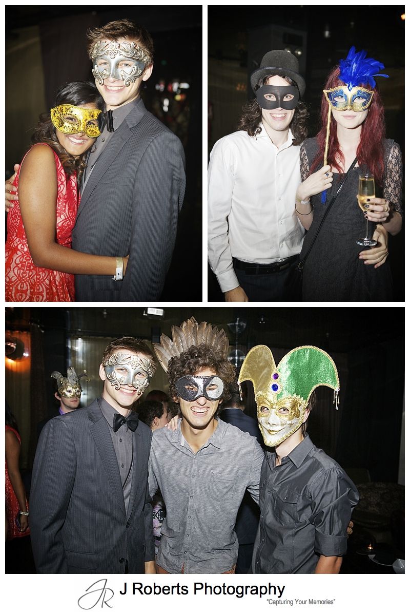 Masquerade  party photography sydney